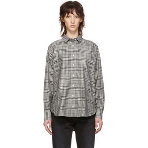 NWOT Toteme Grey Check Capri Shirt Size XS